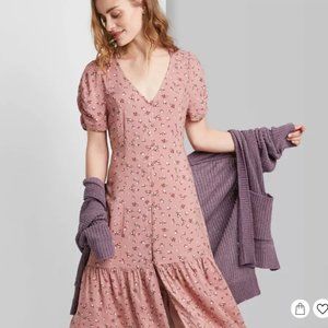 {Wild Fable} NWT Dusty Rose Floral Maxi, XS